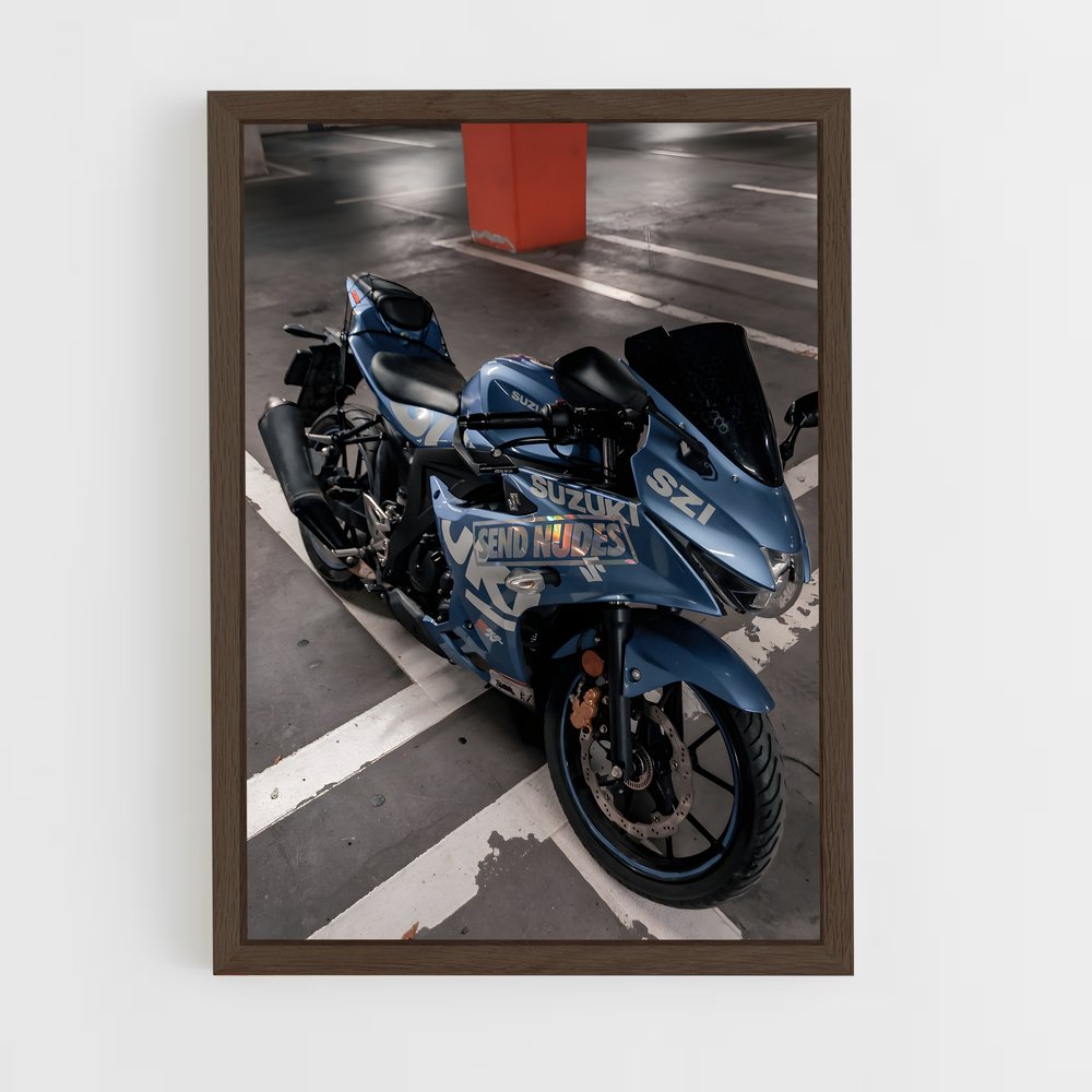 Poster Suzuki moto élégant (vue 5)